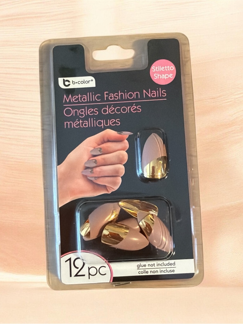 ⭐️ Bundle 5 for $13 • Metallic Stiletto Press On Nails